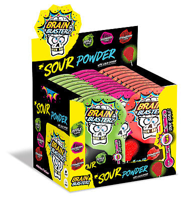 Brain Blasterz Sour Powder Lolly Dipper 10 g (30 Pack) - R17