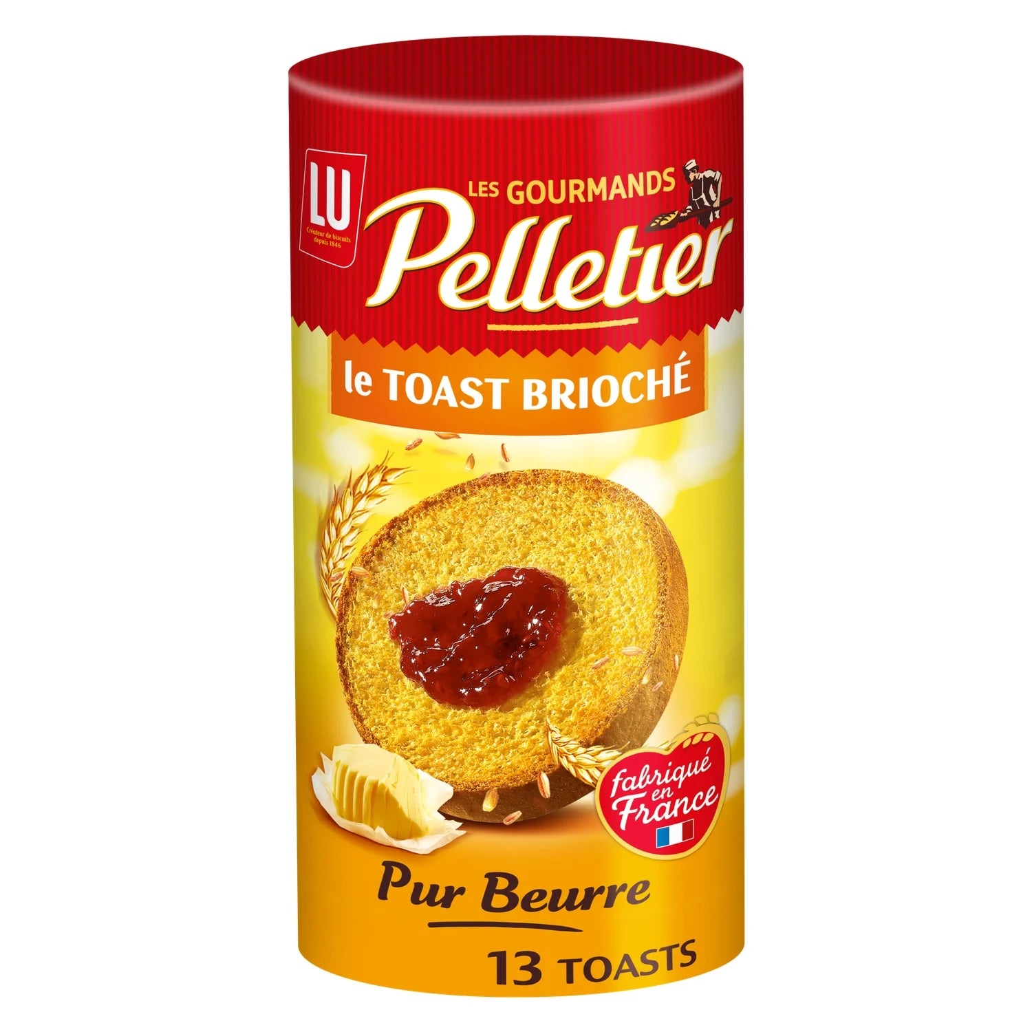 LU Pelletier le Toast Brioché pur Beurre 150g (12 pack) -