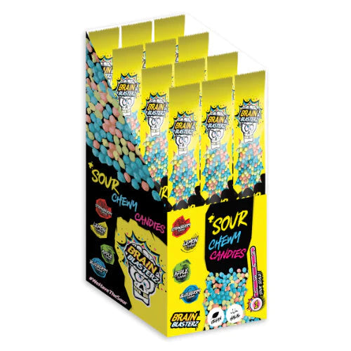 Brain Blasterz Sour Chewy Candy 60 g (12 Pack) - R26
