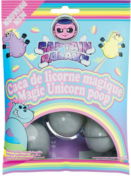 CAPTAIN GALAXY - Magic Unicorn Poop 72g (8 pack) New - D8