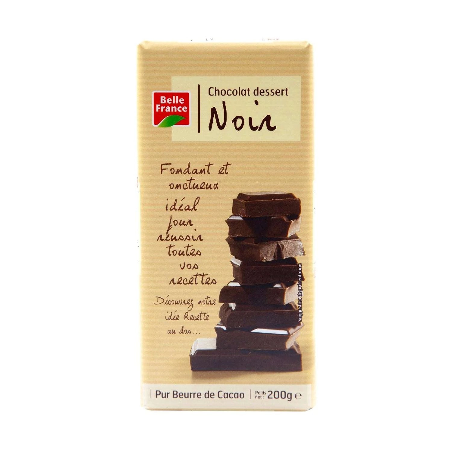 Belle France Chocolat Dessert Noir 200g (20 pack) - R23