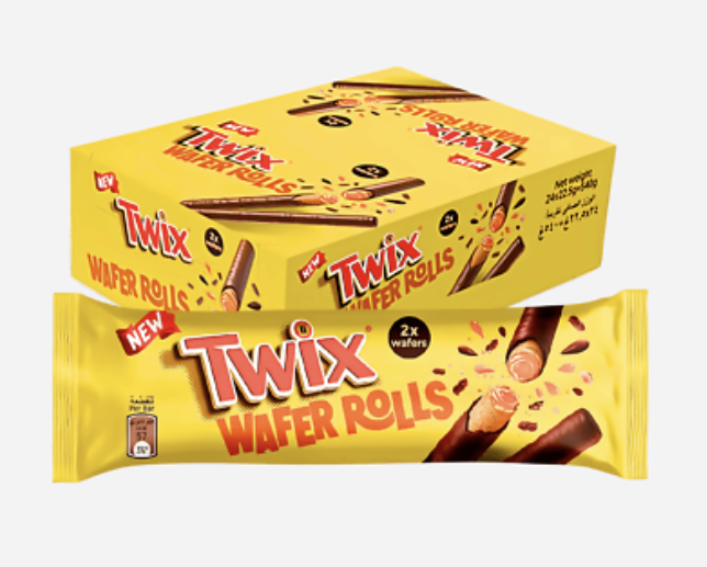 TWIX MASTERCASE DEAL - Twix Wafer rolls 22.5g - (24x12 packs)