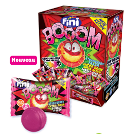Fini Booom Strawberry Candies (pack 200)  - Veggie -