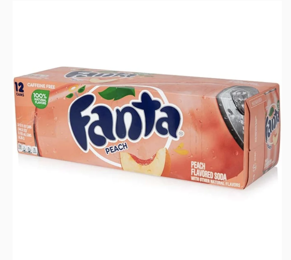 FANTA US Peach 355 ml  ( 12 pack) - A13/M13/K15/K6