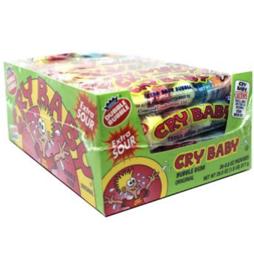 Cry Baby Extra Sour Assorted tube Tube 18g (36 Pack) X23