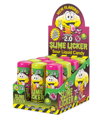 TOXIC WASTE Slim Licker 2.0 Back Cherry/Apple 57g (12 Pack) - R76