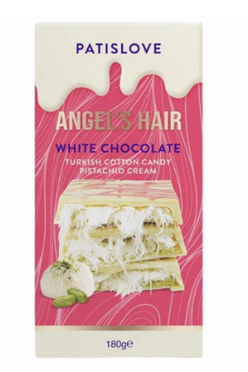 Patislove Dubai Pistachio X Cotton Candy White Chocolate Angel's Hair 180g ( 10 pack) - R23