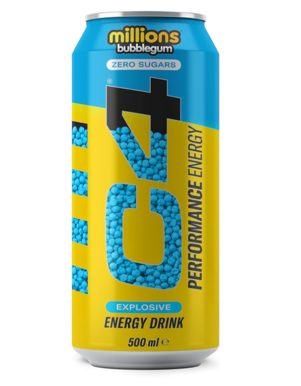 C4 Millions Bubble Gum 500ml (12 pack) - E4
