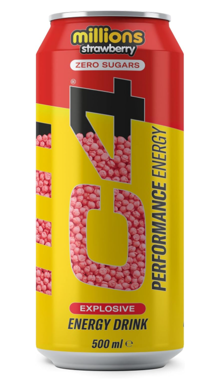 C4 Millions Strawberry 500ml (12 pack) - I13
