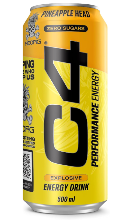 C4 Pineapple Head 500ml (12 pack) - I 11