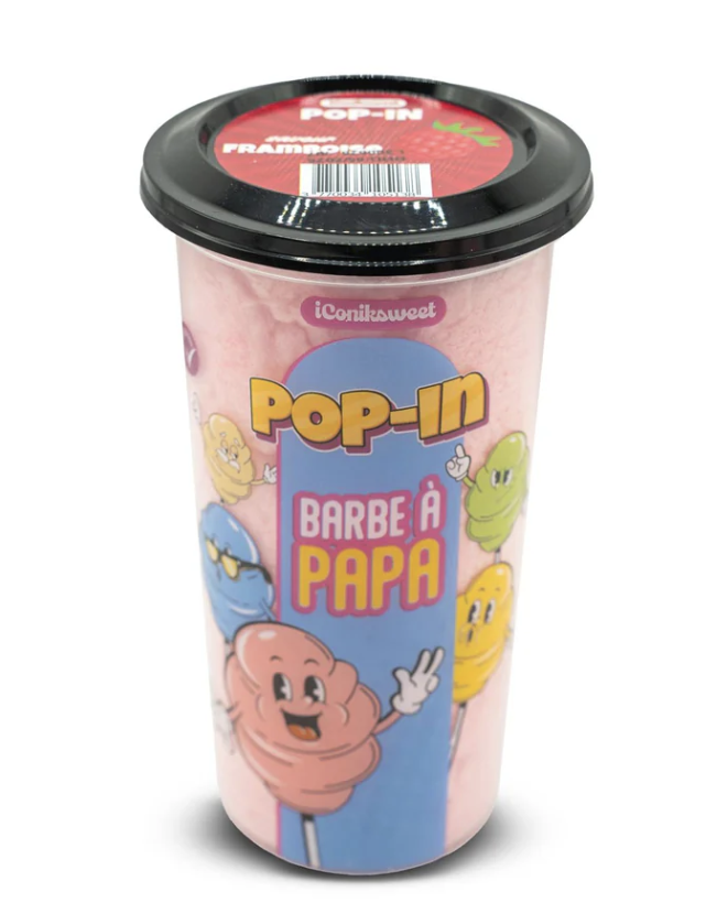 POP-IN – Raspberry Cotton Candy – Box 60g (12 pack) - I8