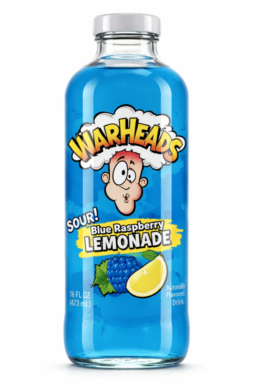 WARHEADS Blue Raspberry Lemonade 473 ml (12 pack)