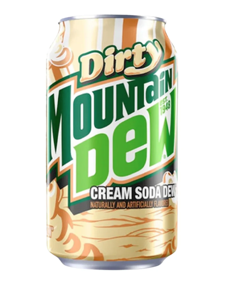 MOUNTAIN DEW Dirty Cream Soda 355ml (12 pack)