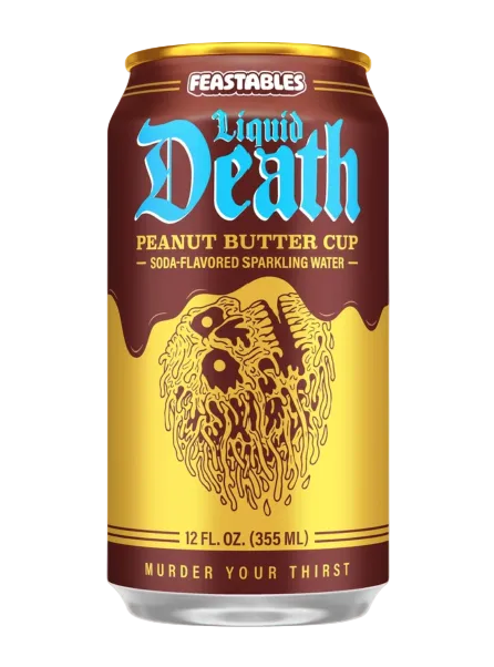 FEASTABLES x LIQUID DEATH Peanut Butter Cup Flavor 355ml (24 pack)