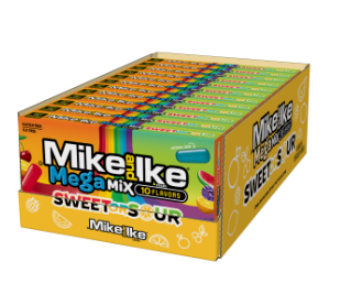 MIKE & IKE Mega Mix Sweet or Sour Theater Box *Limited Time Only* 120g (12 Pack) - B41