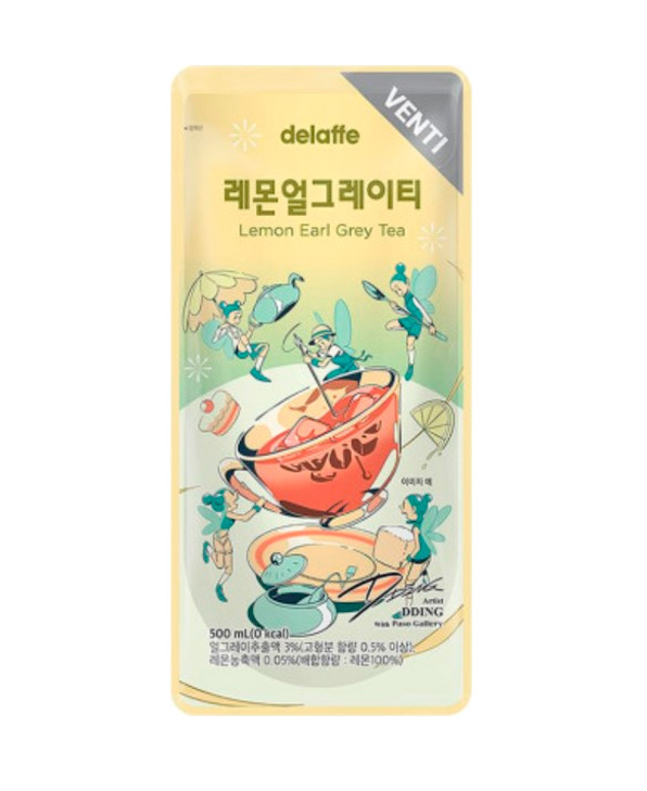 DELAFFE Lemon Earl Gray Tea 500ml (30 pack) -