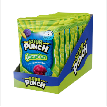 Sour Punch Gummies Peg Bag 191g (8 pack) - H 75