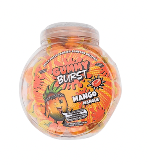 GUMMY BURST Jelly Filled Candies Mango Halal 10g (50 pack) - D4