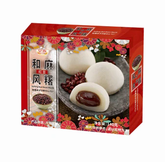 Royal Family Hefeng Mochi Red Bean Flavor 140g (24 pack) -