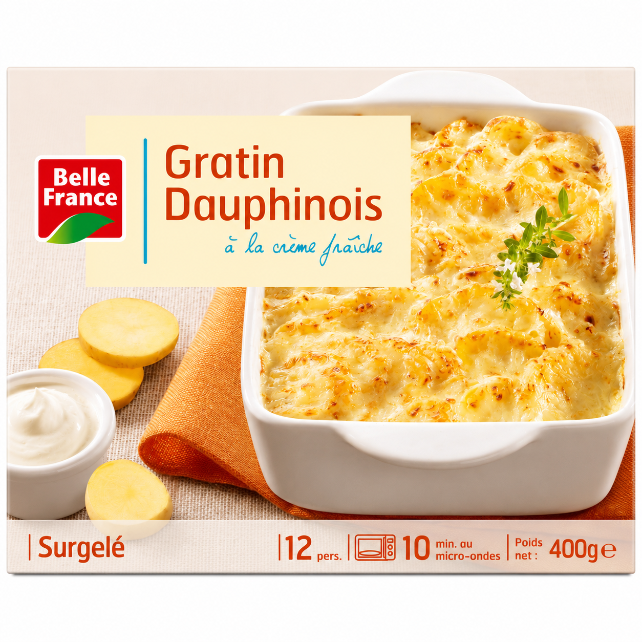FROZEN - BELLE FRANCE Gratin Dauphinois 400g (8 pack)
