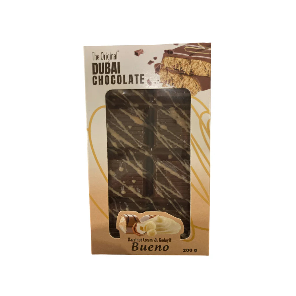 Dubai Chocolate Bueno Hazelnut Cream & Kadayif 200g (12 pack) - A15