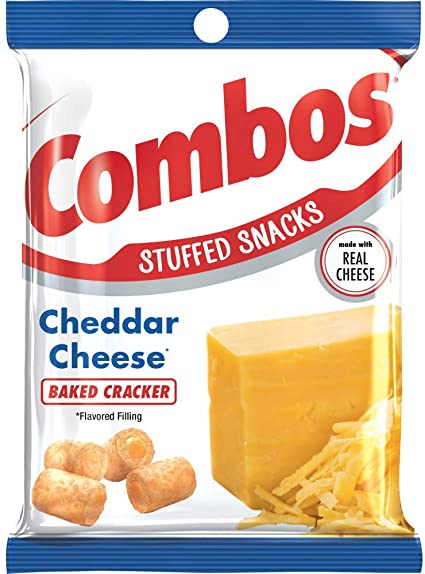 Combos Filled Snacks Cheddar Cheese 179 g (12 Pack) -
