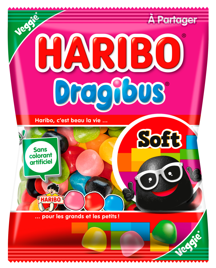 HARIBO DRAGIBUS SOFT 120G(30 pack) - Veggie -  L13