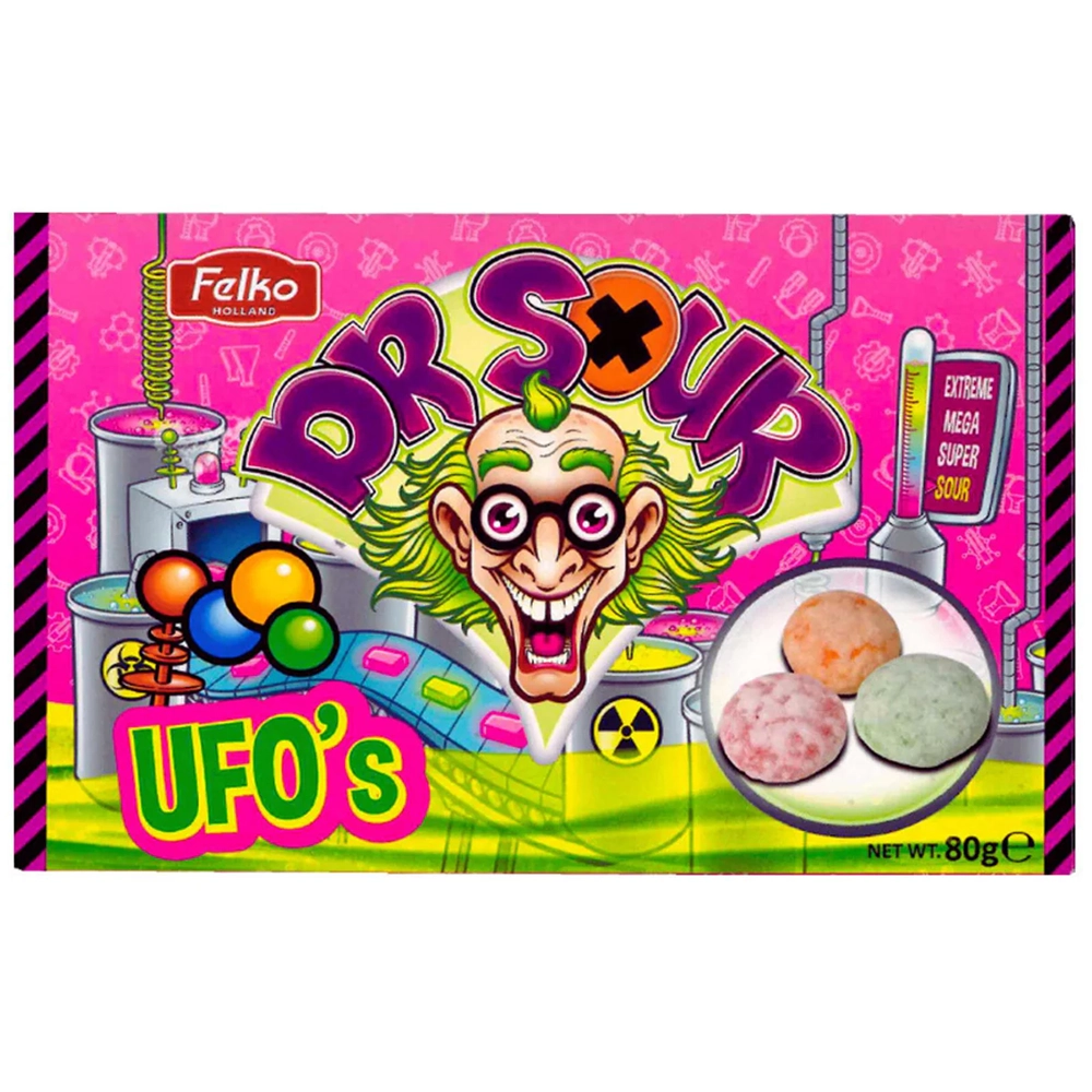 Dr. Sour Ufo's 80g (10 pack) - B4
