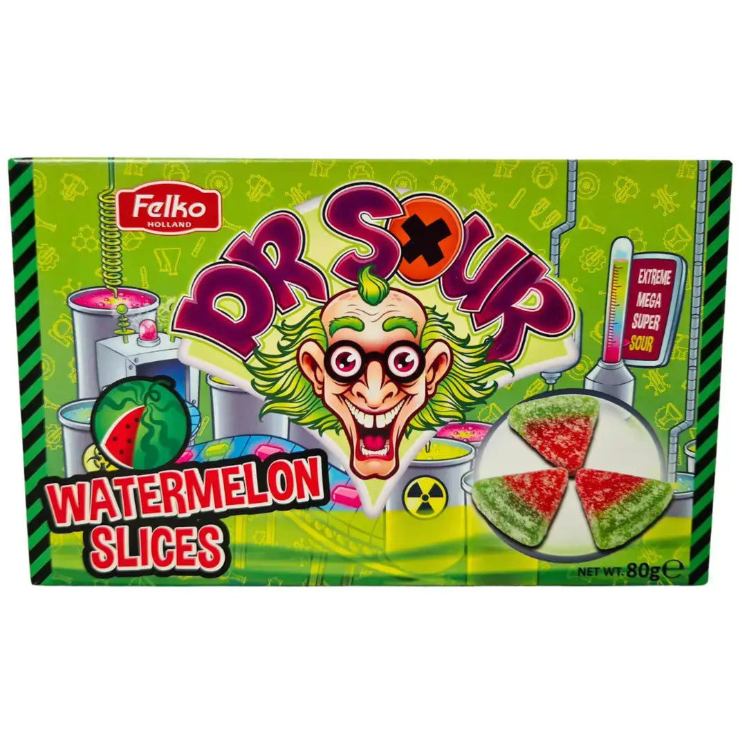 Dr. Sour Watermelon Slices 80g (15 pack) - R3