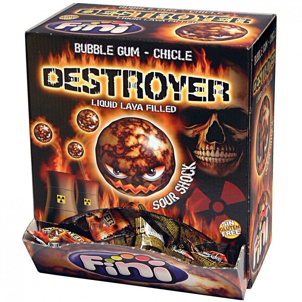 FINI Destroyer Bubble Gum Sour Shock (200 pack) - B11
