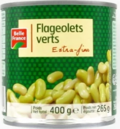 Belle France Flageolets extra fins  400g (12 pack) - F