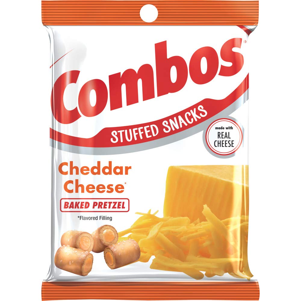 Combos Filled Snacks Cheddar Pretzel 179 g (12 Pack) -
