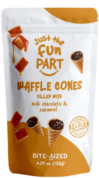 JUST THE FUN PART - Caramel & Milk Chocolate 120g (6 pack) - G14- G19