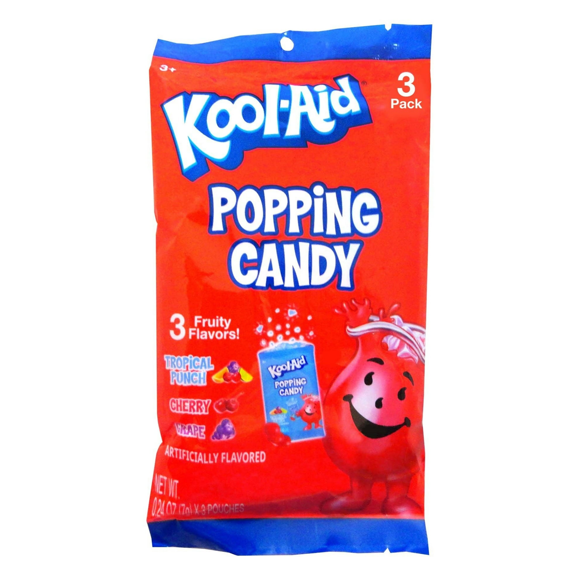 Kool-Aid 3Pack. Popping Candy Peg Bag (12 Pack) -
