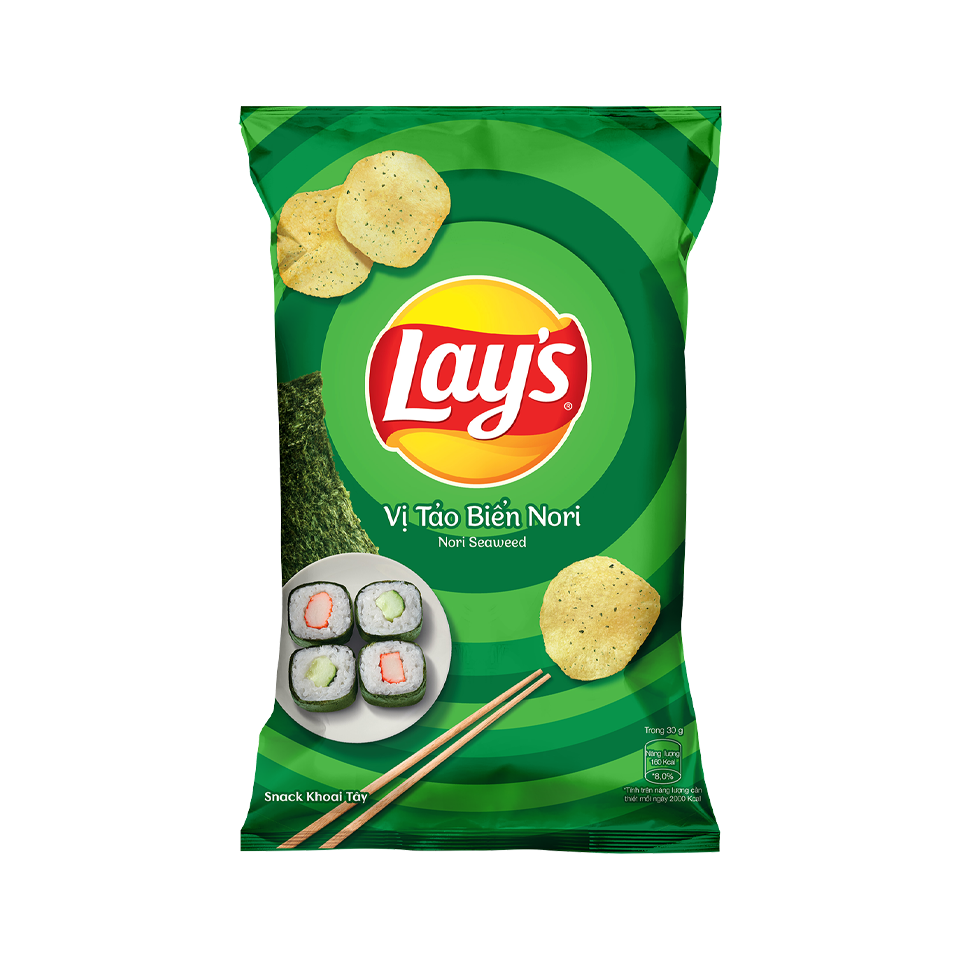 Lay'S Potato Chips Snack 90G Nori Seaweed (40 pack) ZAS