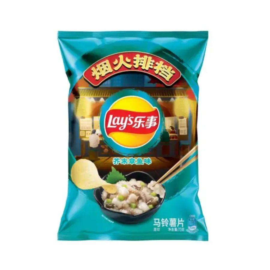 Lay's Wasabi Octopus Flavor 70g (22 pack) - M1