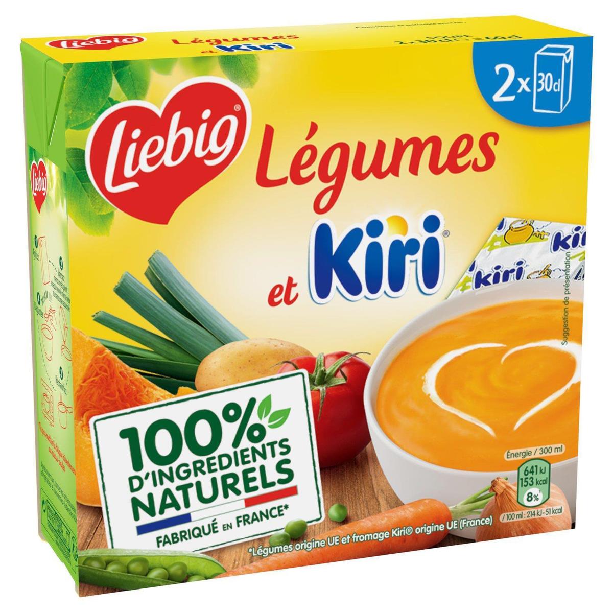 Liebig Légumes et Kiri 2x30cl (9 pack)