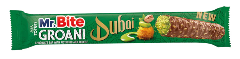 Mr. Bite groan! Chocolate bar with pistachio and kadayif 35g (24 pack) -