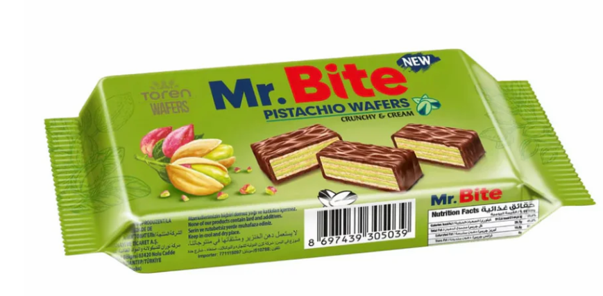 Mr. Bite pistachio wafers 24x35g (24 pack) -