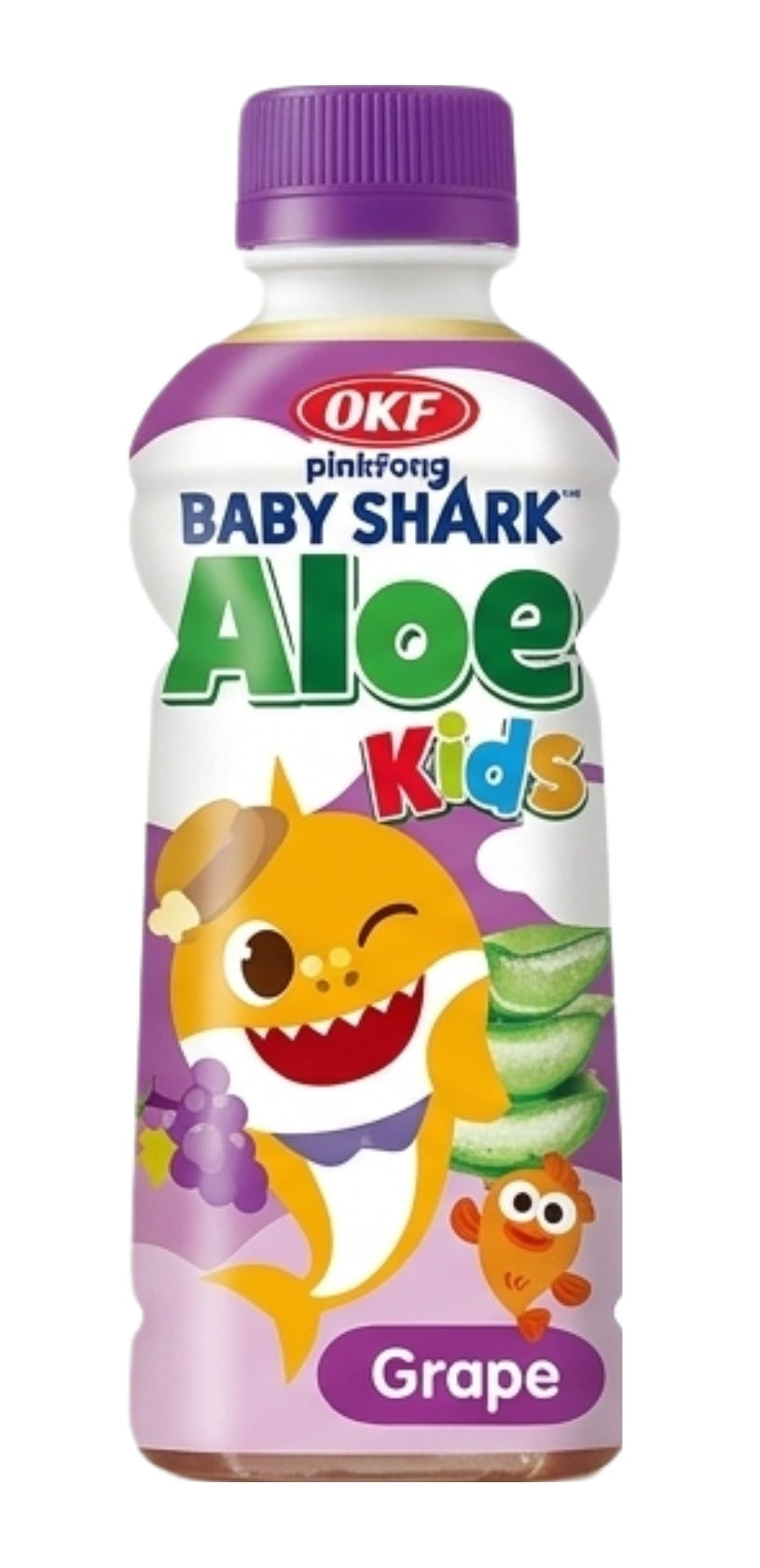 OKF Baby Shark Aloe Grape 240ml (24 pack)- Sol