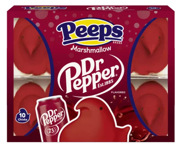 Display 3 flavours Peeps Easter Edition Marshmallow Dr Pepper/Rice Krispies Treats/Cotton Candy  -  3x24x10 Chicks 85g (72 pack)