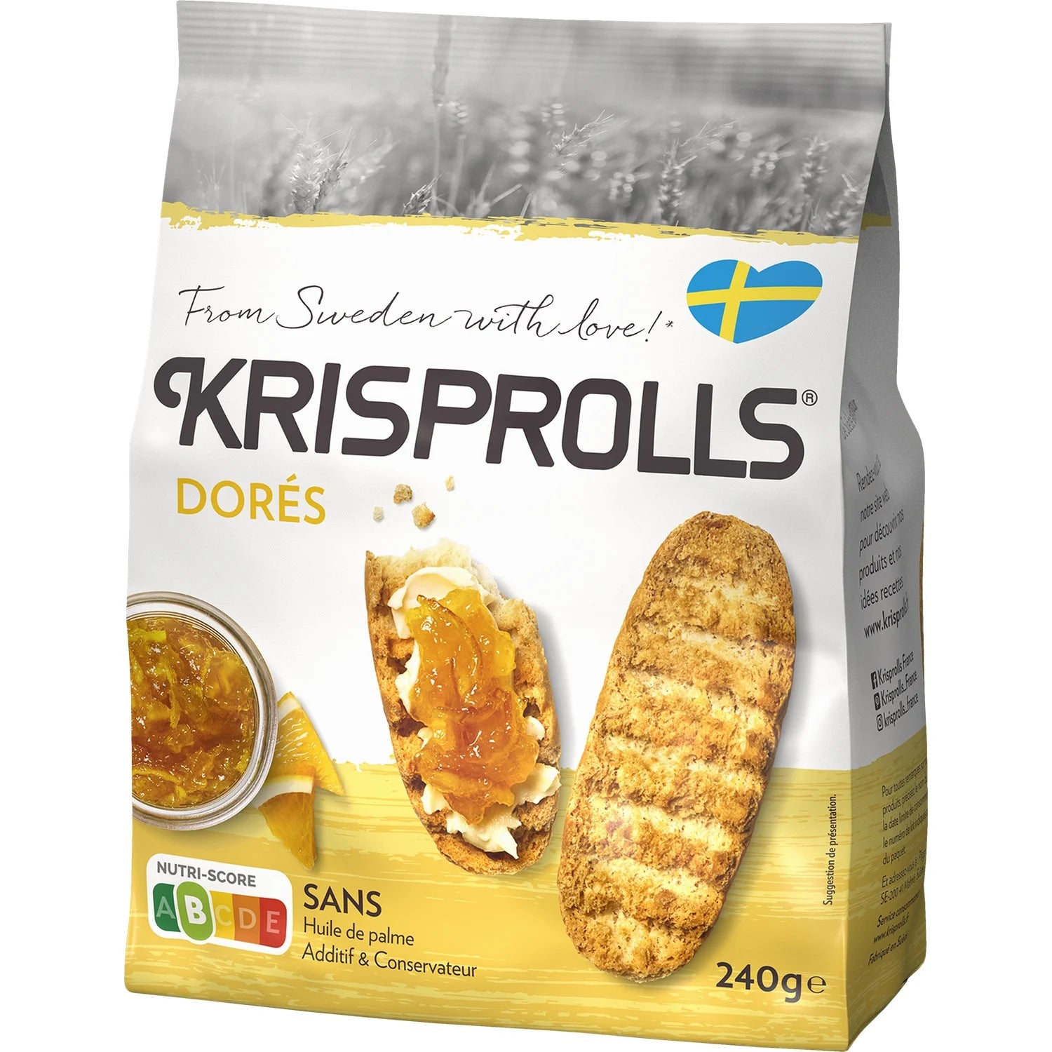 Krisprolls Dorés 240g (15 pack) - K1