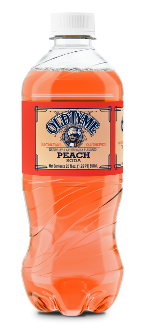 OLD TYME Peach Soda 591ml (24 pack)