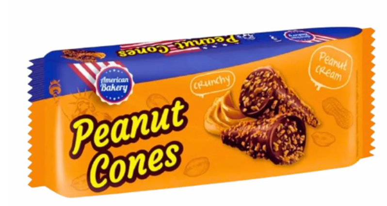American Bakery Cones Peanut 112g (24 pack) - C01