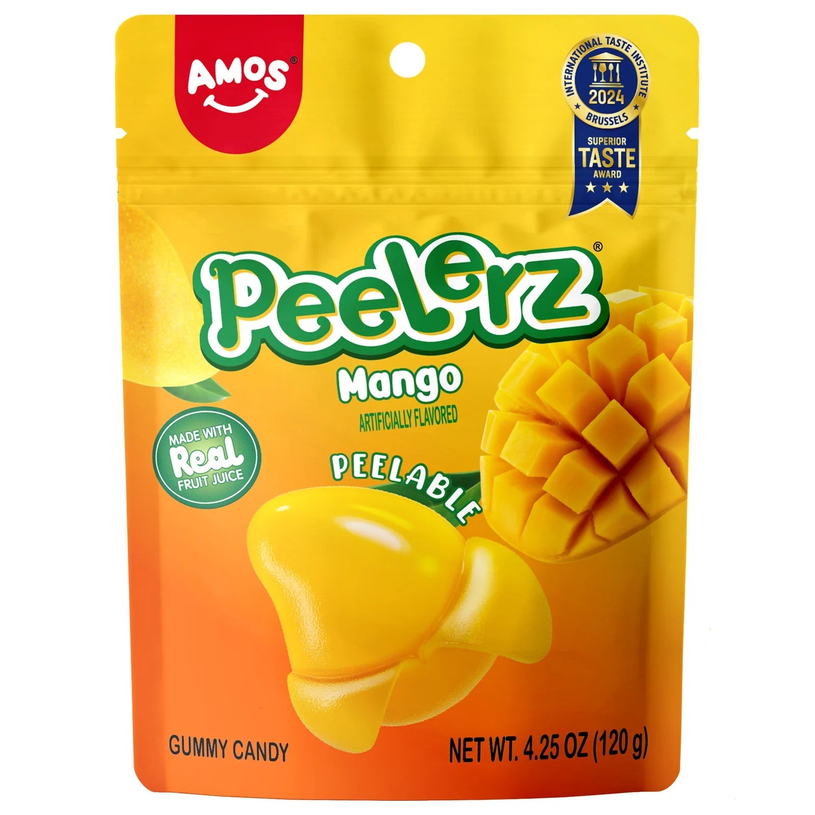 AMOS Peelerz Gummy Mango 120g (12 pack)