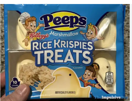 Peeps Easter Edition Marshmallow Rice Krispies Treats  Chicks 85g (24 pack) -