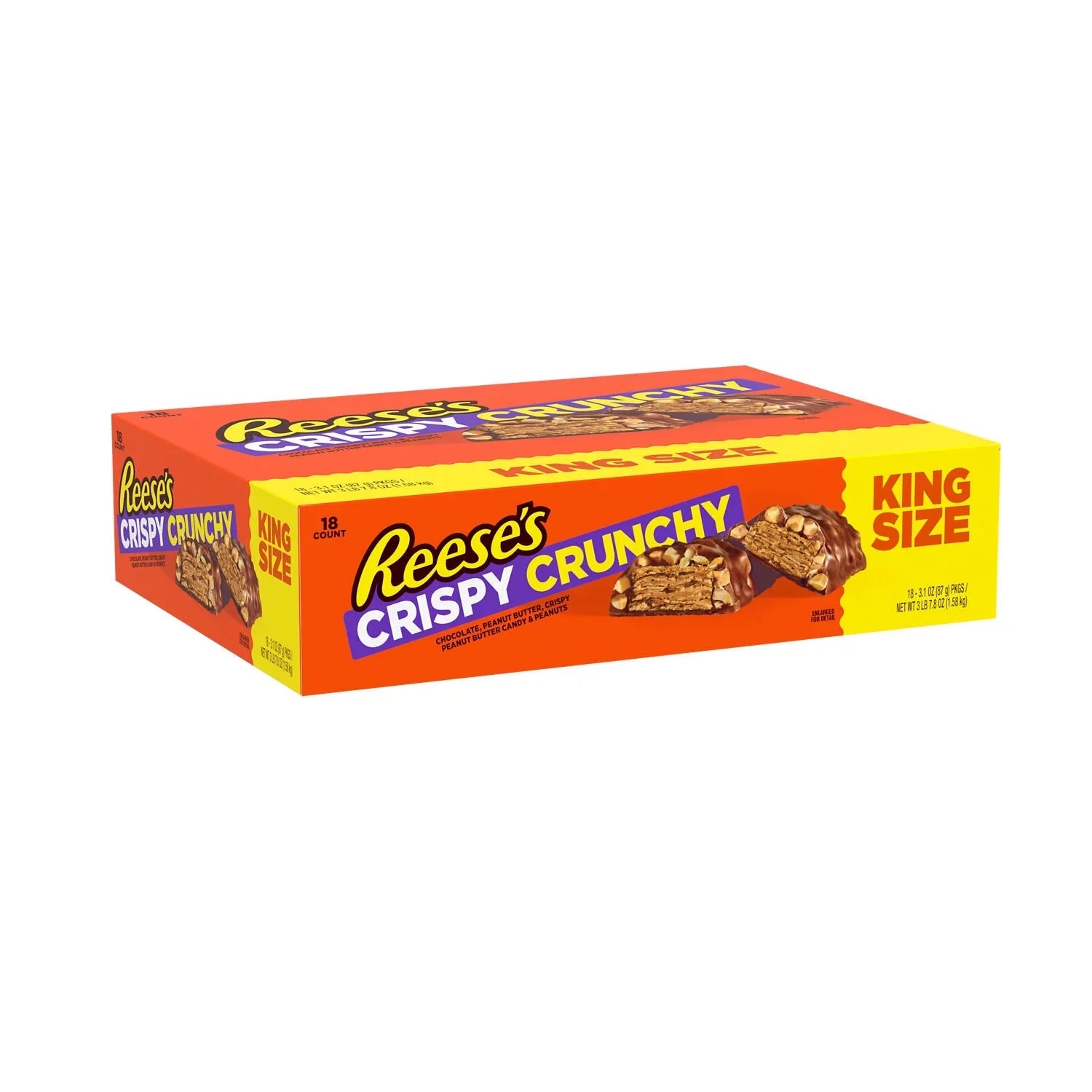 Reese's Crispy Crunchy King Size Bar 87 g (18 Pack) - H83 DATE 06/25