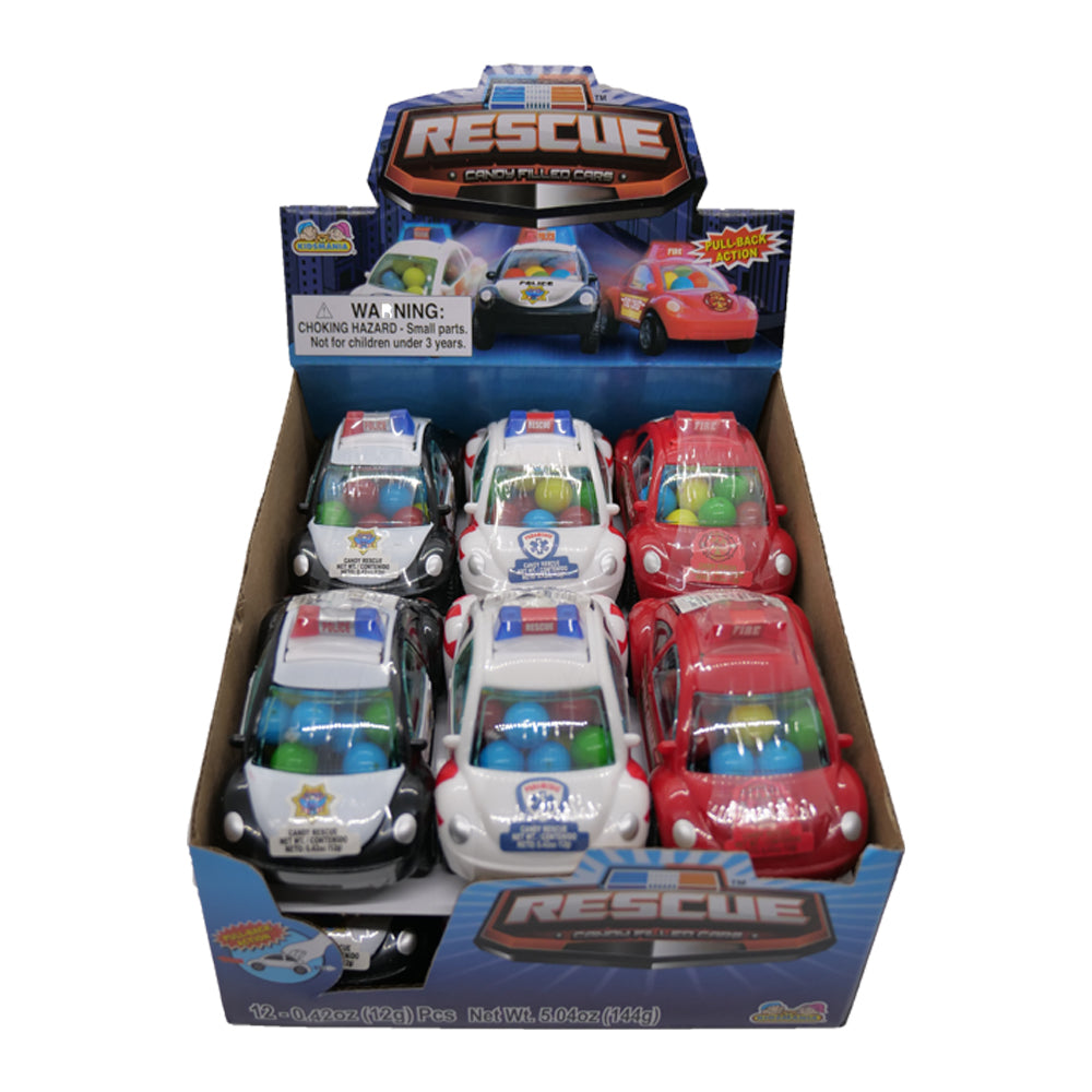 Kidsmania Rescue Candy Filled Cars 12g (12 pack) -Z63