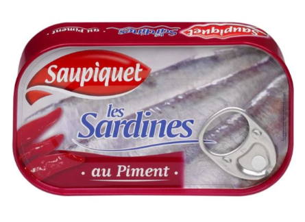 Saupiquet  Sardines au Piment 120g  (12 pack) - F