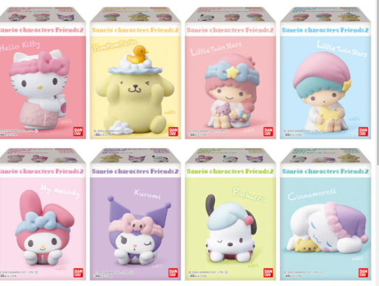 Sanrio Characters Friends  + gum 1.5g  ( 12 pack) -